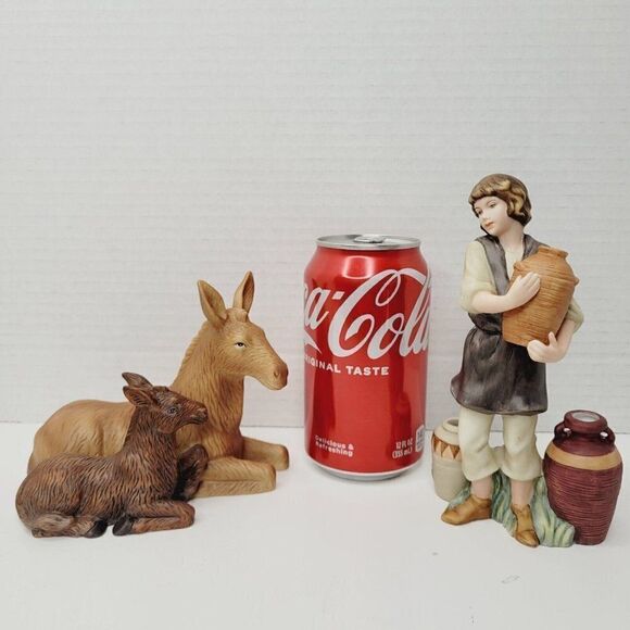 Thomas Kinkade Caring For Her Young & Dutiful Peasant Figurines Nativity 2004 - Picture 10 of 10